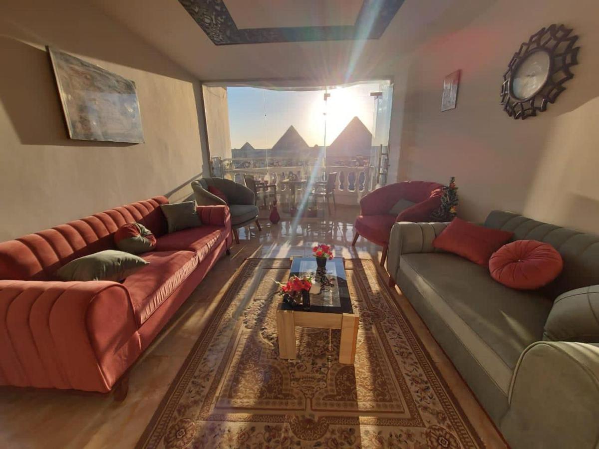 Full Pyramids View Apartment With Balcony For 8 P Kafret el-Gabal المظهر الخارجي الصورة